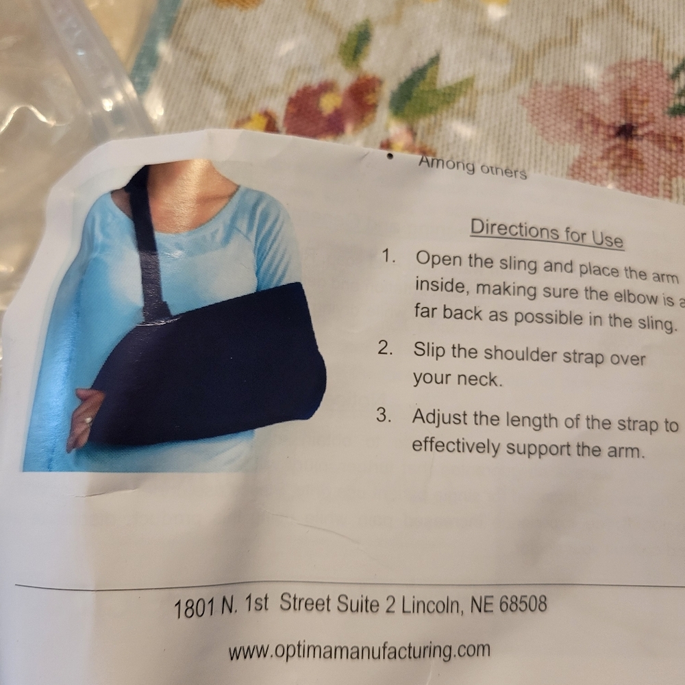 Optima Black Arm Sling
